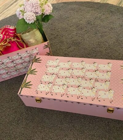 Pink pichwai Box - TheBFactory