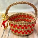 Red Handwoven basket - TheBFactory