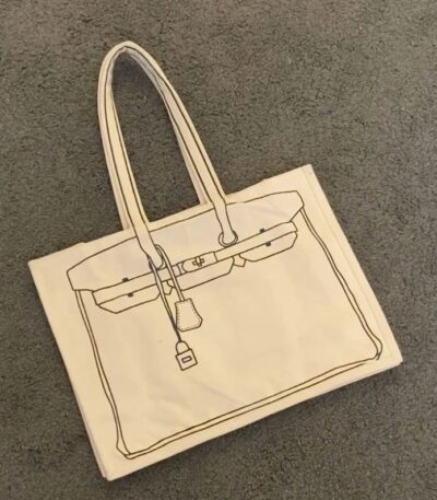 Not a birkin – Canvas Tote Bag - TheBFactory