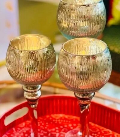 Mercury bowl votives – Set of 3 - TheBFactory